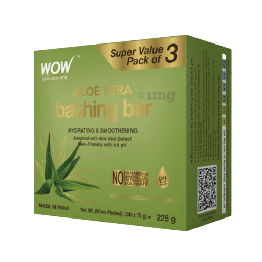 WOW – Aloe Vera Bathing Bar (3U X 75Gms)