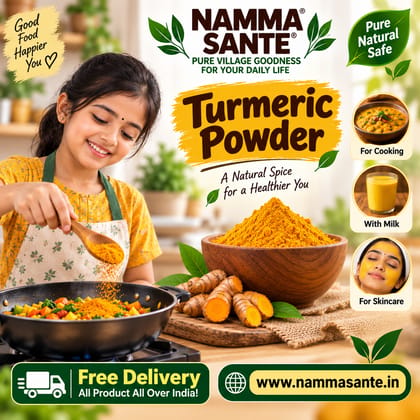 Turmeric Powder, Haldi Powder, Haldi Podi, Pasupu Powder, Arishina Powder, Manjal Powder