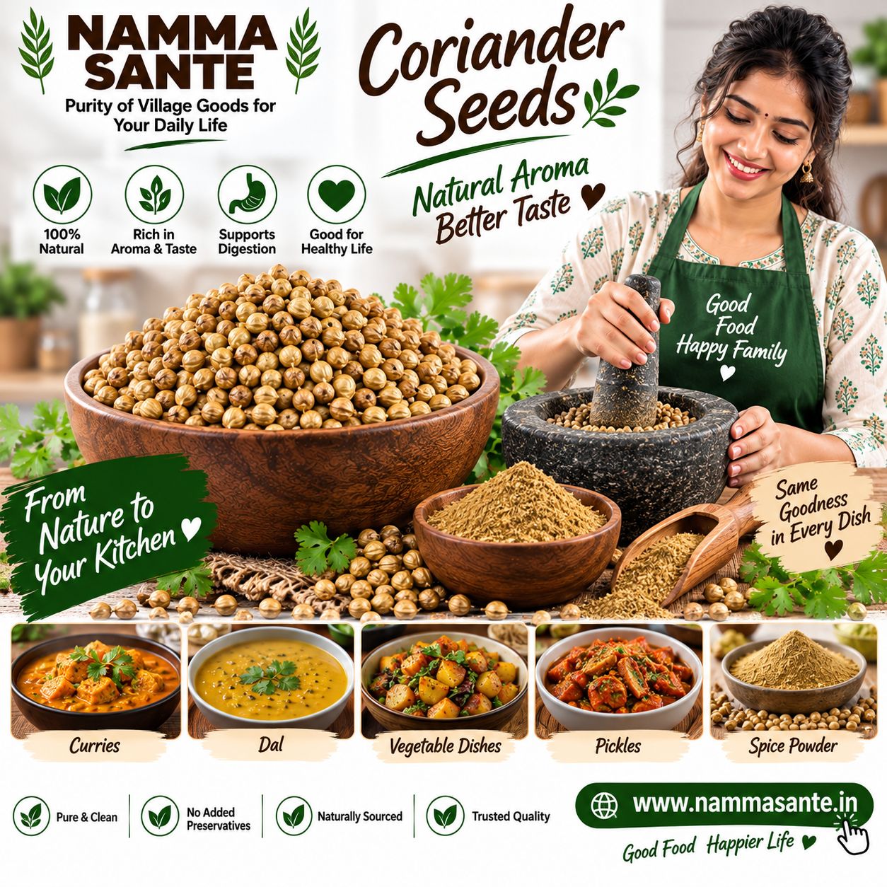Dhaniya Dana, Coriander Seeds, Sabut Dhaniya, Coriander Whole, Dhania Seeds 