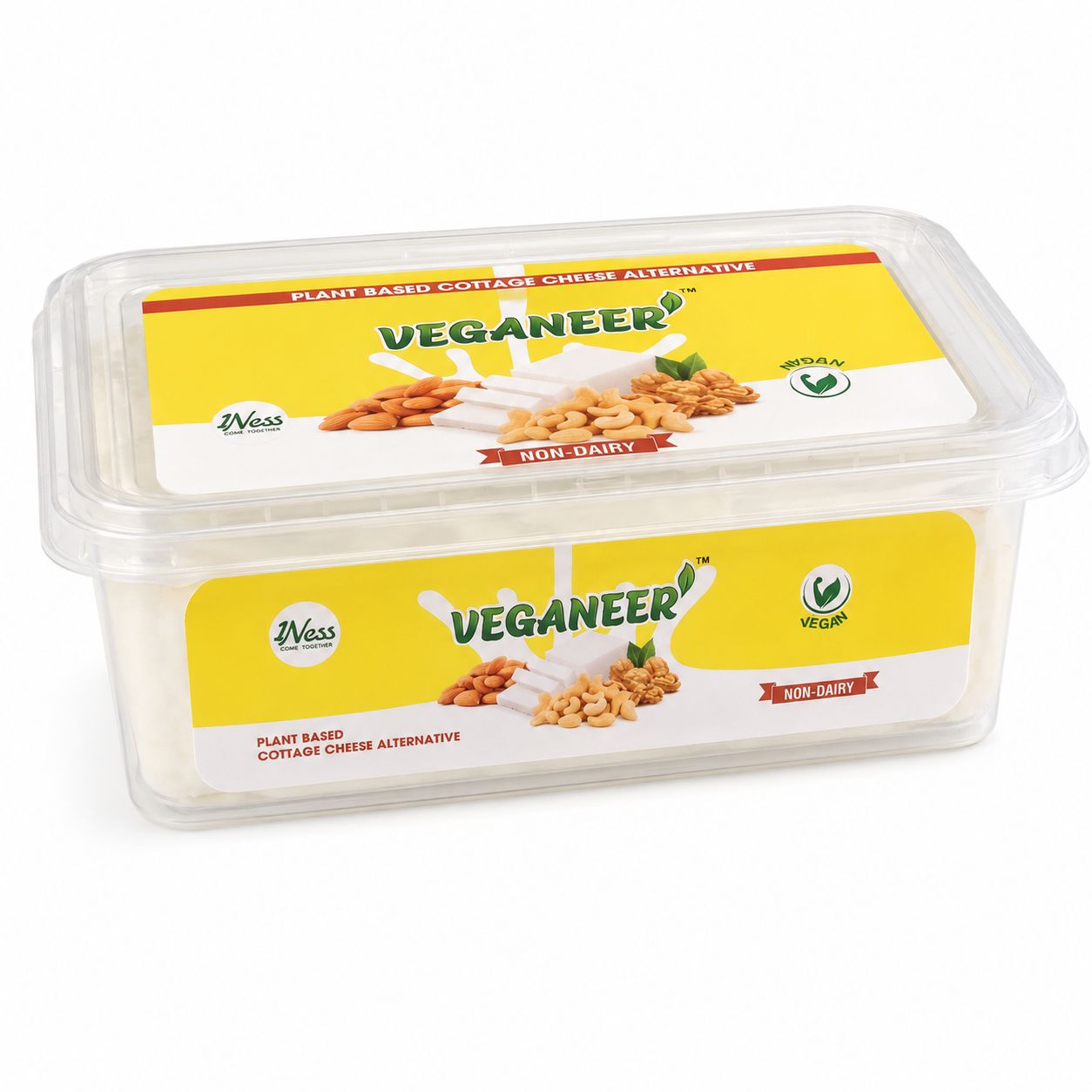 1Ness Veganeer Plant Based Paneer Alternative | Dairy Free | Vegan | 200 g