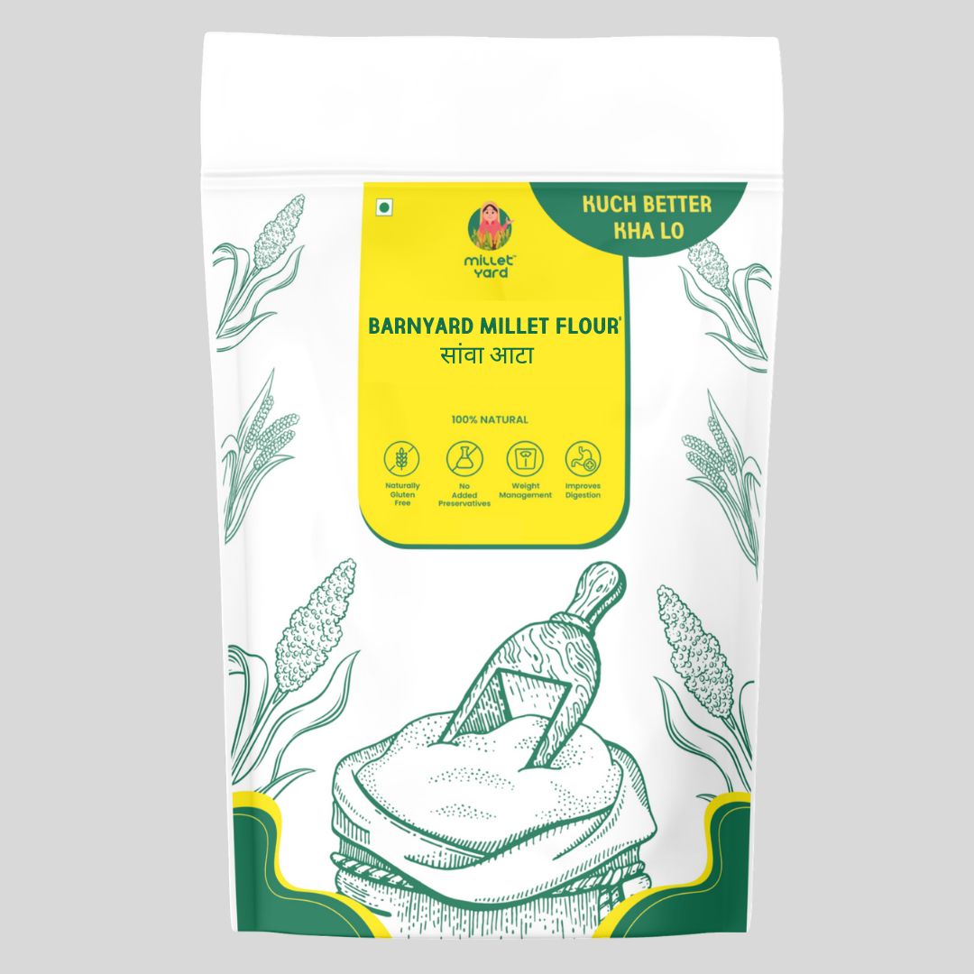 Millet Yard Premium Barnyard Millet Atta (Barnyard Flour) โ Freshly Ground, High-Fibre