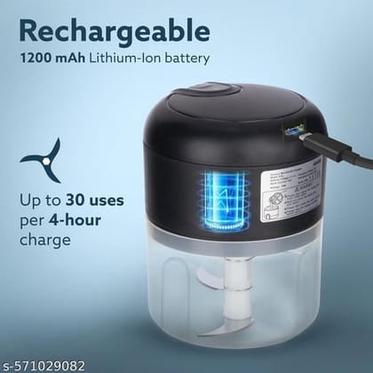 Chopper for Kitchen Electric Rechargeable Garlic Chopper