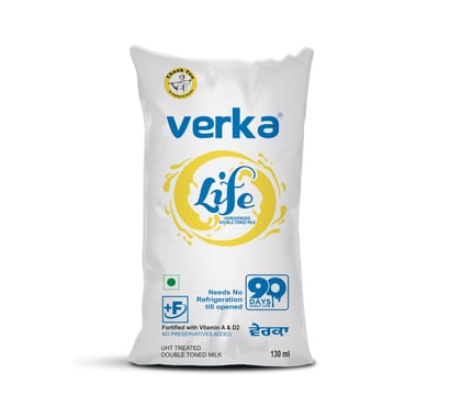 Verka Verka Life Dtm Milk 130 Ml (Esl Pouch Packing)