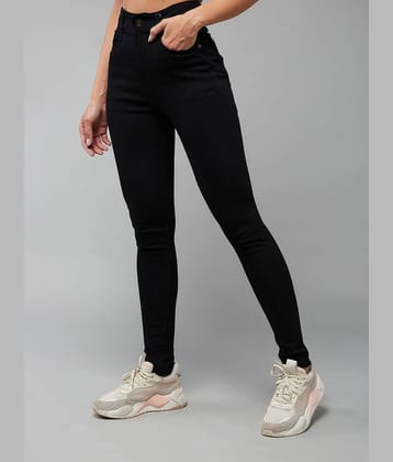 Dolce Crudo Women's Slim Fit High-Rise Jeans ( Black )