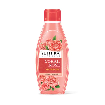 Yuthika Coral Rose Body Wash Shower Gel for Women and Men 250ml, Gentle Cleanser for All Skin Types