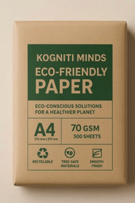KOGNITI MINDS A4 Eco-Friendly Paper – 70 GSM, 500 Sheets KOGNITI MINDS A4 Eco-Friendly Paper – 70 GSM, 500 Sheets