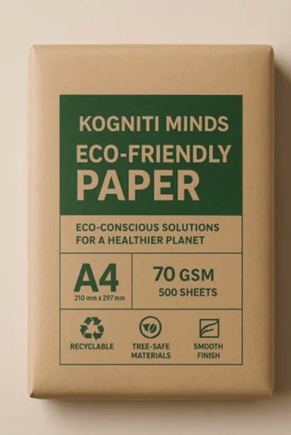 KOGNITI MINDS A4 Eco-Friendly Paper – 70 GSM, 500 Sheets