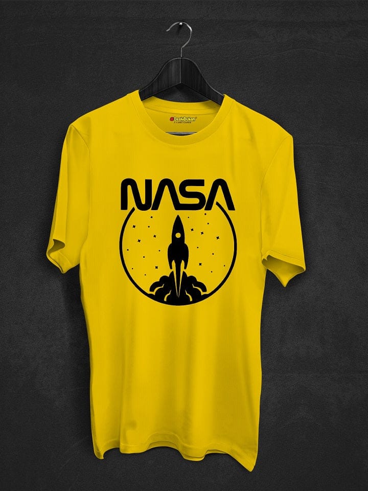 Nasa Space Craft T-shirt-Yellow / XS