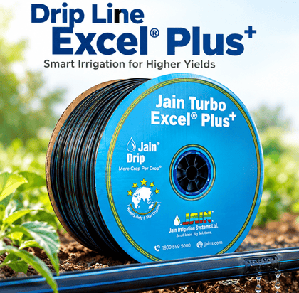 DRIP LINE EXCEL PLUS 12MM 4.0LPH 40CM CLASS-1 (500Meter) - Jain Irrigation