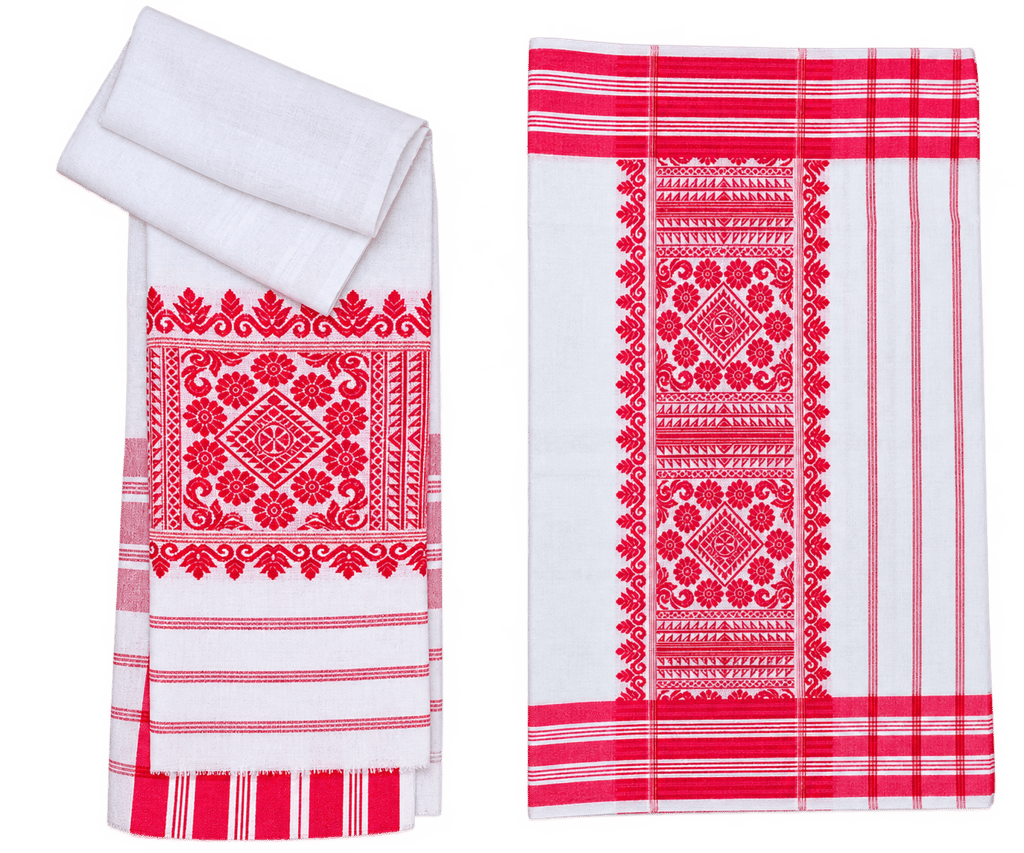 Assamese Cotton Gamosa - Towels | Buy online on ZillyBuy