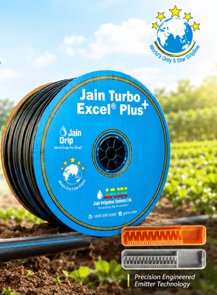 DRIP LINE EXCEL PLUS 12MM 2.0LPH 40CM CLASS-1 (500Meter) - Jain Irrigation