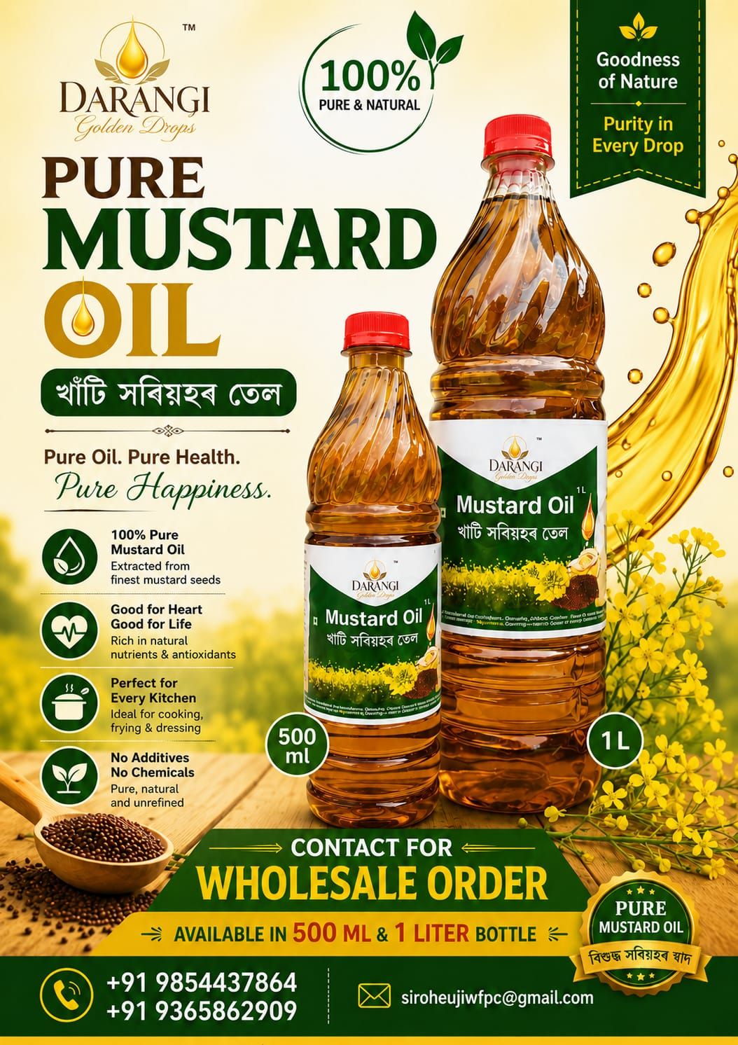 Mustard Oil - Darangi Golden Drops