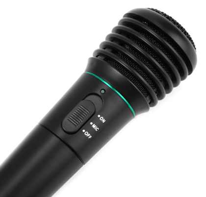2-in-1 Wired and Wireless Handheld Mic Dynamic Microphone Kit, Dual Mode Vocal Mic with Wireless Receiver & XLR 6.35mm Audio Cable, Cardioid Unidirectional Microphone for Karaoke Singing, Parties, PA System, Speakers