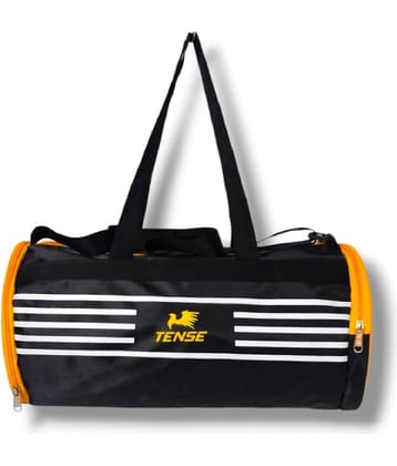 Tense Polyester Yellow 25 Ltrs Gym Bag