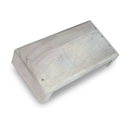 Handcrafted Solid Wood Puja Chowki & Bajot Sitting Stool (11x6x3 Inch, Natural Finish)