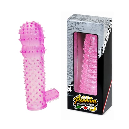Crystal Dotted Condom Silicone Flexible Condom Enhanced Long Lasting & Reusable Pleasure Condom Multicolor (Pack of 1)