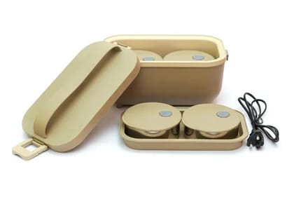 Skyline Electric Lunch Box with 4 Stainless Steel Airtight Container VTL2888