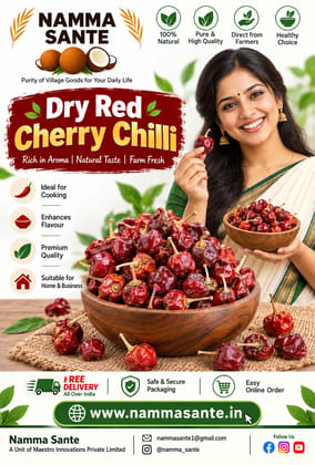 Authentic Whole Dried Kashmiri Red Chilli