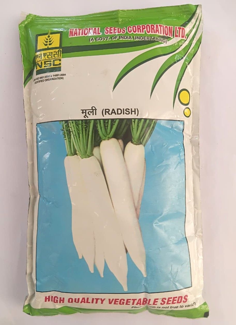 NSC Radish Pusa Chetki Variety, 500 gram T/L Seed