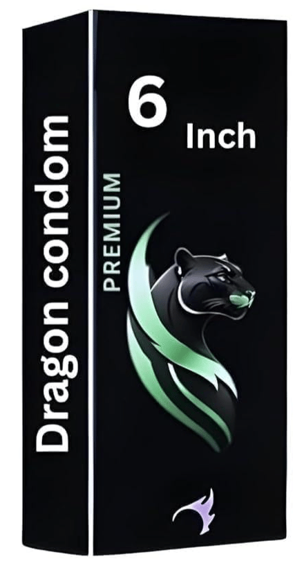 Premium Dragons Condom, 6 Inch, Silicone, Natural Color, for Men Ultra Soft | Long Lasted | Extra Pleasure Extra size | fill