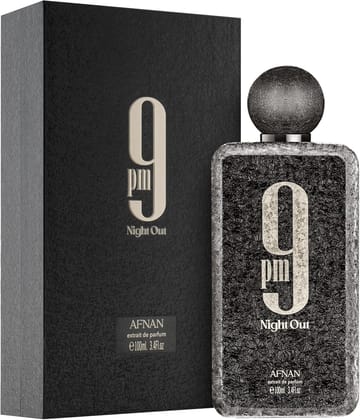 Afnan 9PM Night Out Extrait De Parfum 100ml Unisex Premium Sweet Warm Amber Spicy Oriental Long Lasting Fragrance