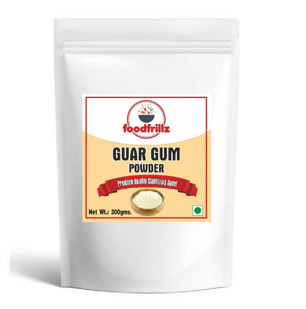 foodfrillz Guar Gum Powder, Thickening, Binding Agent for Baking - 200g