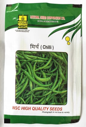 NSC HYBRID CHILLI (संकर मिर्च )Variety ARKA MEGHNA HIGH-QUALITY HYBRID SEEDS - 10 GMS POUCH
