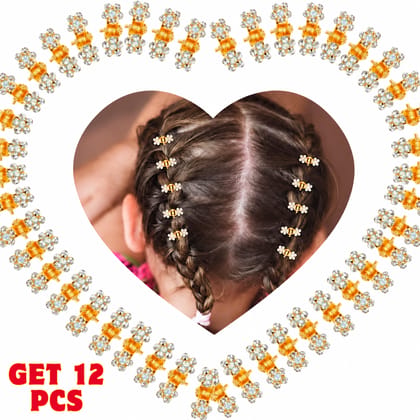 Elegant Gold & Pearl Shape Hair Clutch Set โ Pack of 12 Pcs Elegant Gold & Pearl Shape Hair Clutch Set โ Pack of 12 Pcs