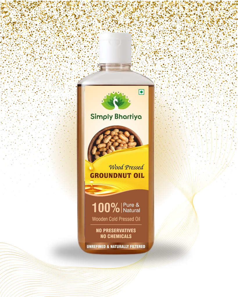 Wooden cold press Groundnut oil 5L