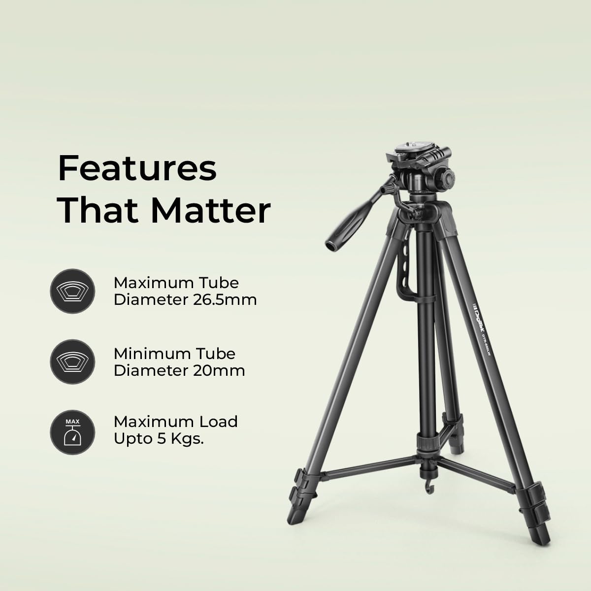 DIGITEK (DTR 550 LW) 67 Inch Foldable Tripod Stand