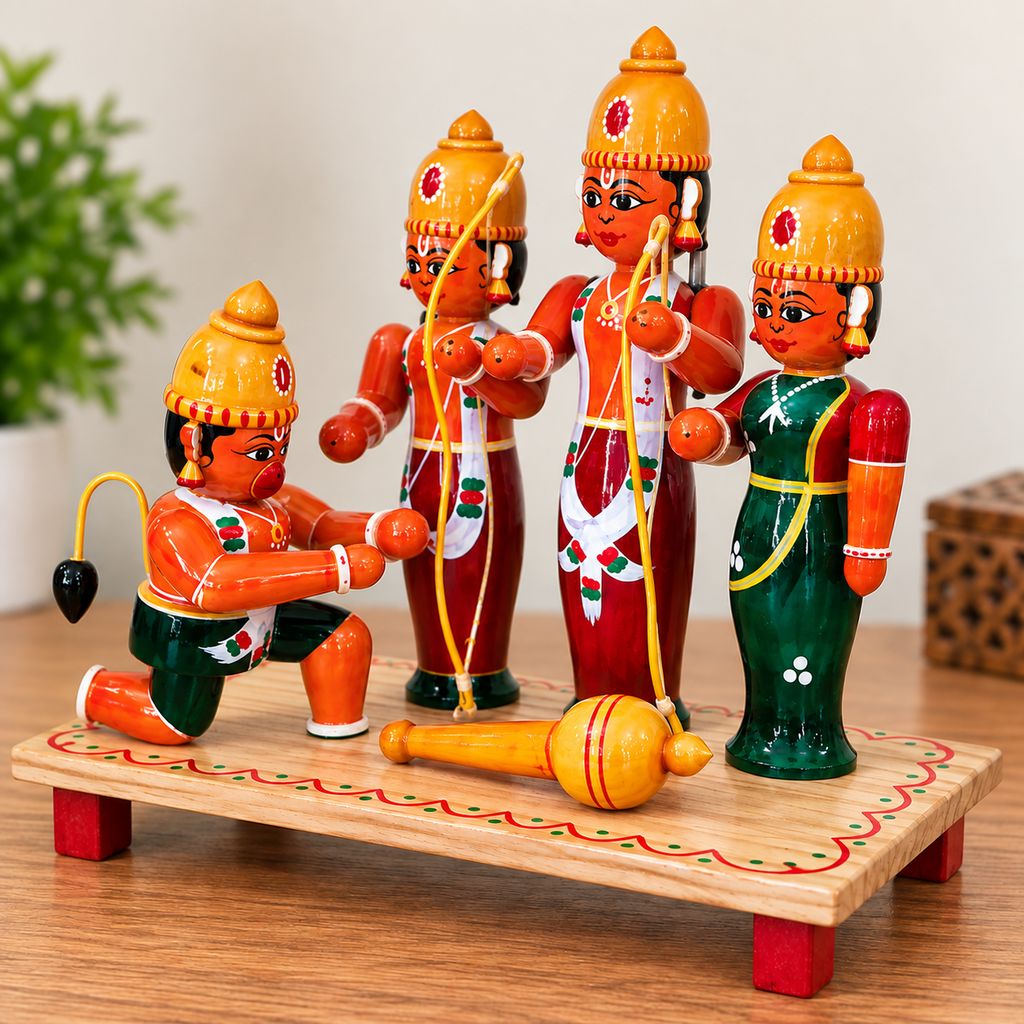 Etikoppaka Toys Wooden Ram Darbar