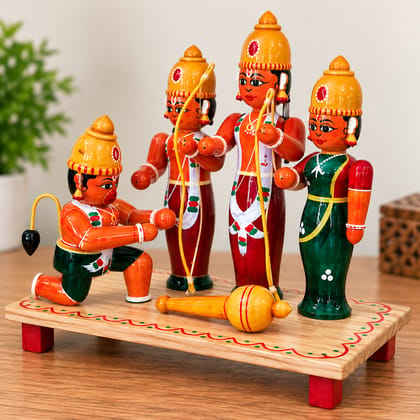 Etikoppaka Toys Wooden Ram Darbar