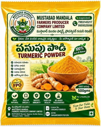 Mustabad Mandal 100% Pure and Natural Turmeric Powder