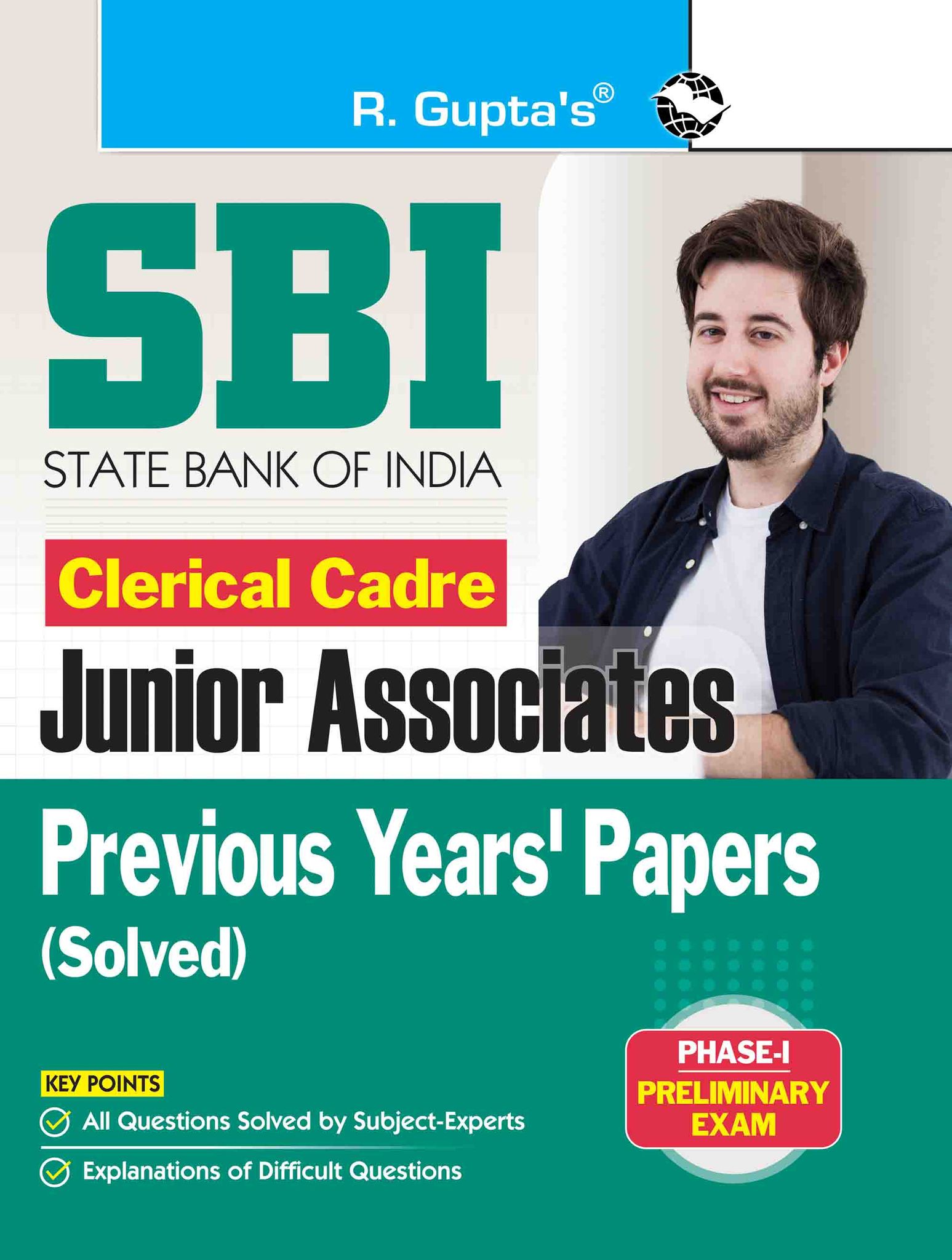 SBI: Clerical Cadre - Junior Associates (Phase-I Preliminary Exam)- Previous Years' Papers (Solved) (R-1820)