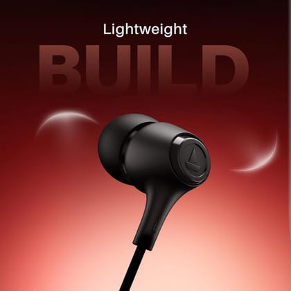 boAt Bassheads 95 Wired in Ear Phones,10Mm Drivers,Signature Sound,in-Line Microphone,Integrated Controls,Snug Fit,Lightweight,Voice Assistant,120Cm Cable & 3.5mm Jack 