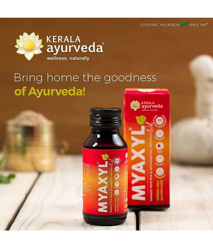 Kerala Ayurveda Myaxyl Oil 60Ml, With Nandivriksha, Devadaru, Rasna,For Quick Relief From Knee Pain, Sprains, And Sports Injuries