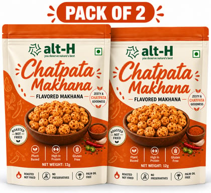 alt-H Chatpata Makhana (Pack of 2, 12g each) alt-H Chatpata Makhana (Pack of 2, 12g each)