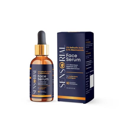 Sensoria 2% Salicylic Acid & 1% Niacinamide Face Serum for Acne-Prone Skin, 30 ml