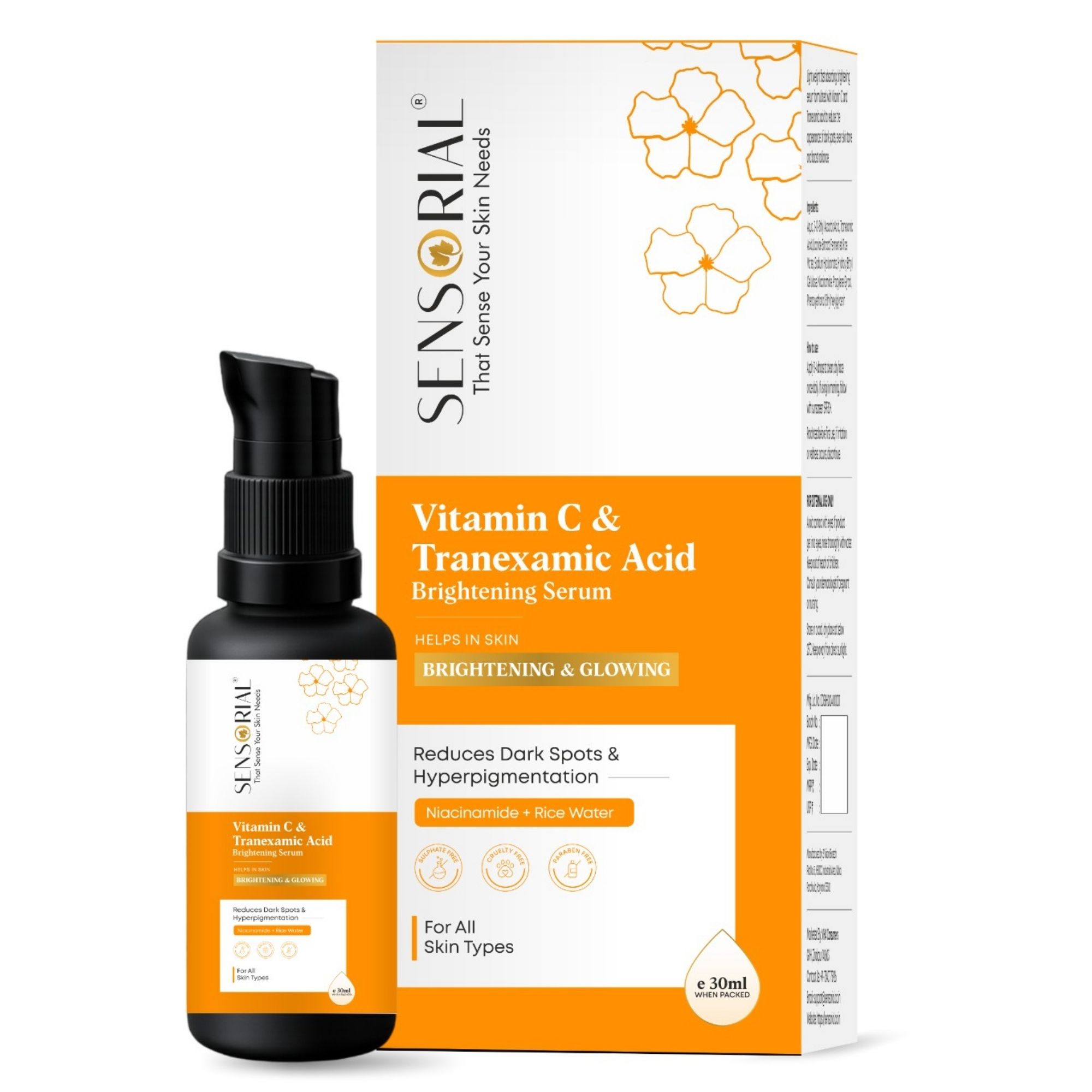 Sensorial Vitamin C & Tranexamic Acid Brightening Serum - 30ml