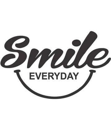 Asmi Collection Smile Everyday Motivational Quote Motivational/Quotes Sticker ( 38 x 60 cms )