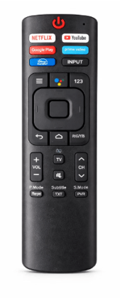 Remote Control Compatible for VU/Hisense Android Smart LED/LCD TV 4k (Without Voice Command)
