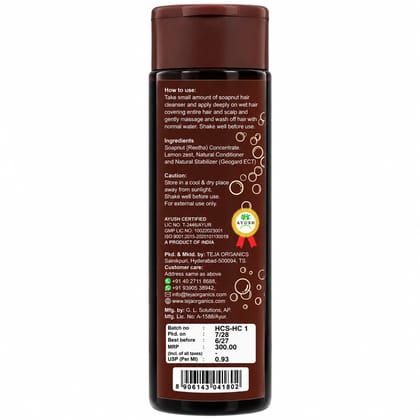 Pure Soapnut Hair Cleanser 200ml | Reetha-Based Natural Hair Wash | Gentle Scalp Cleanser for Healthy Hair