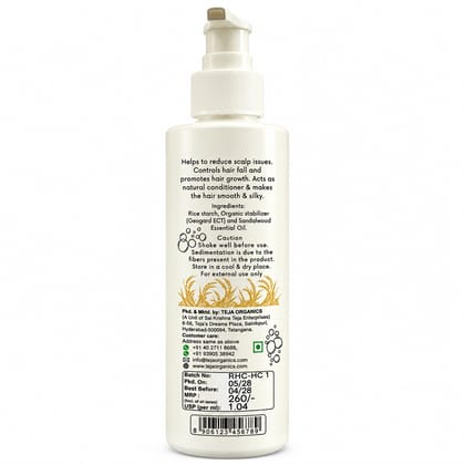 Rice Hair Cleanser 250 ml | Enriched with sandalwood essential oil  | Smooth, Strong & Shiny Hair | Acts as an Natural Conditioner