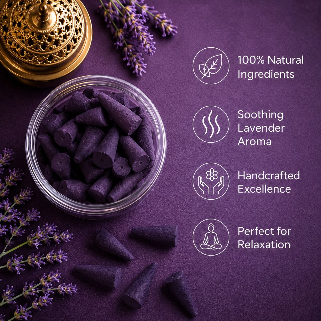 Blessora Lavender Incense Cones 