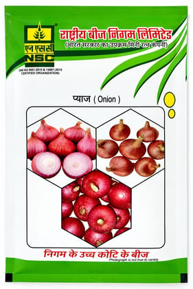 NSC ONION VARIETY BHIMA SHAKTI HIGH QUALITY TL SEED 100 GMS POUCH