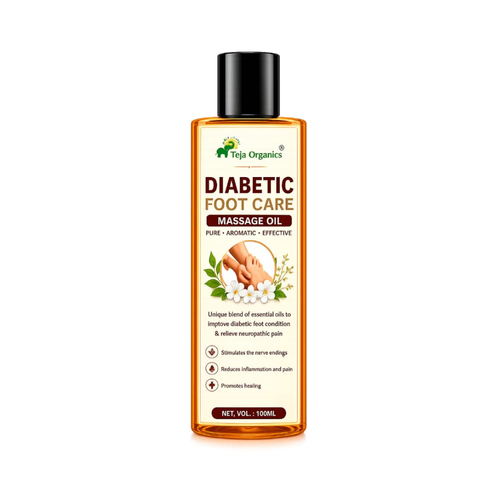 Diabetic Foot-Care Massage Oil | Helps to Improve Diabetic foot condition | Helps to relieve neuropathic pain | Relieves Neuropathy Symptoms Tingling, Pricking, Burning, Numbness, Sharp Pain Infections and Balancing issues | Supports Nerve Regeneration