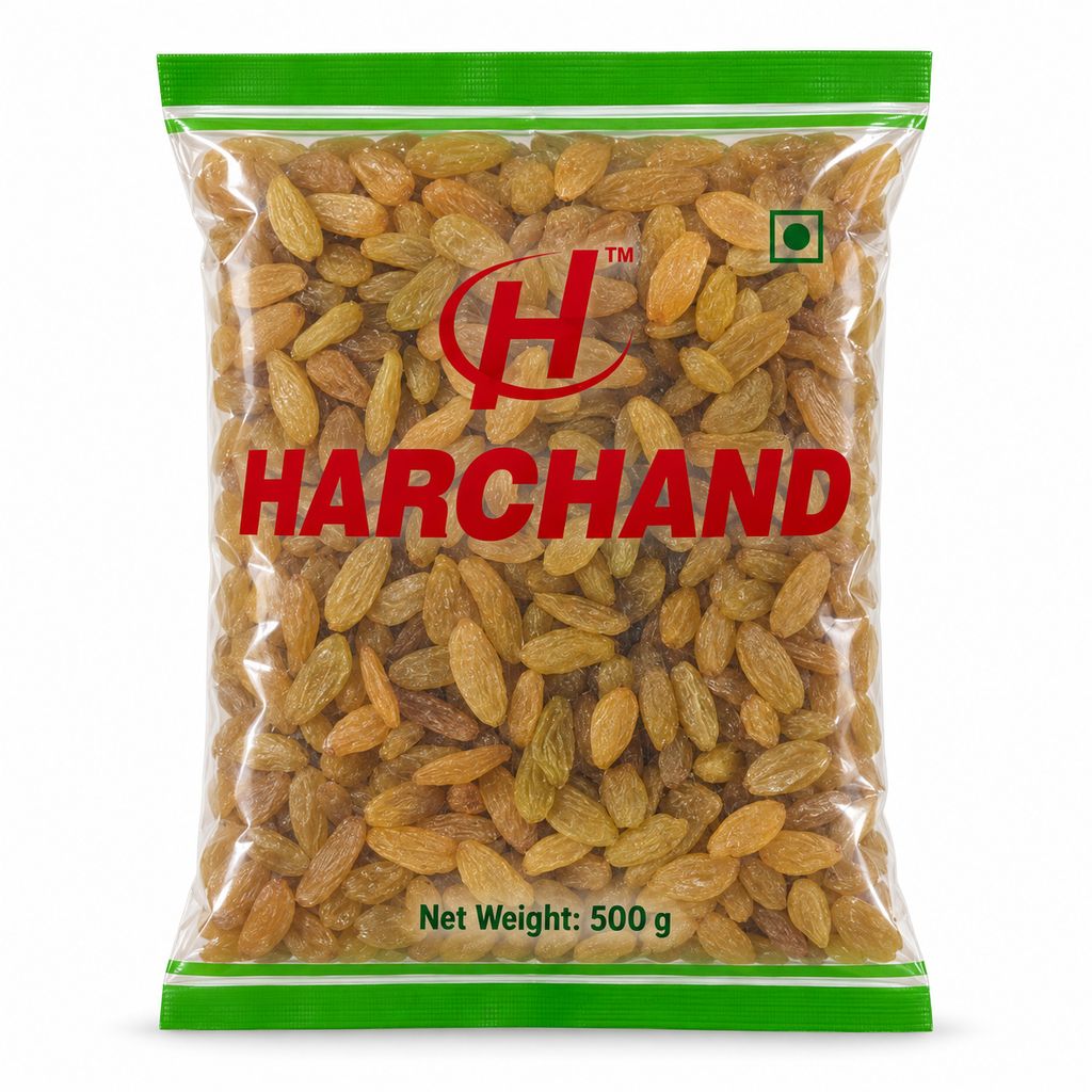 Harchand Premium Long Golden Kishmish (Raisins) 500g