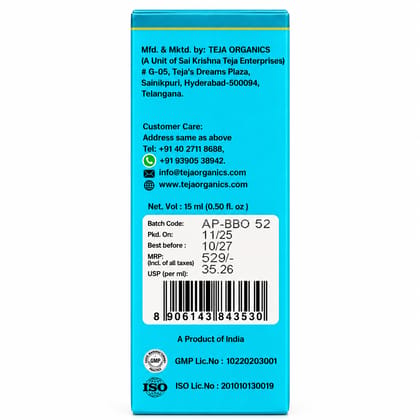 Belly Button Oil for Acne Pimples Dark Spots 15 ml | Nabhi Oil Herbal Blend | Support clear skin, reduce blemishes, and improve skin texture.