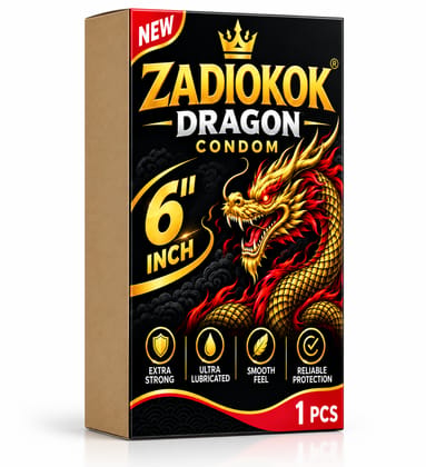 Zadiokok Dragon Condom Silicone Penis Extender 6 Inches Reusable Condom for men Extra Pleasure (Pack of 1)