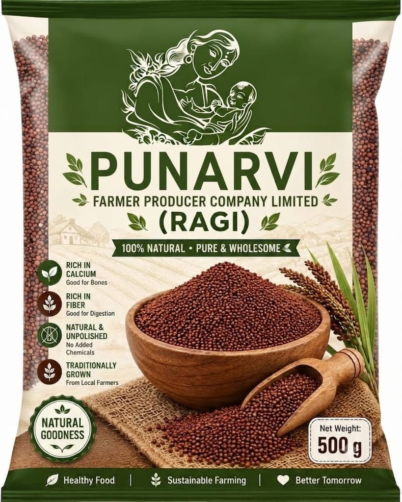 Punarvi Natural Unpolished Ragi 500g